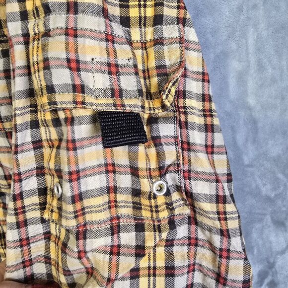 Colo Wear Shirt Mens L Brown Plaid Button Up Cowboy Outdoor Wear Hunting Fishing - Picture 4 of 7